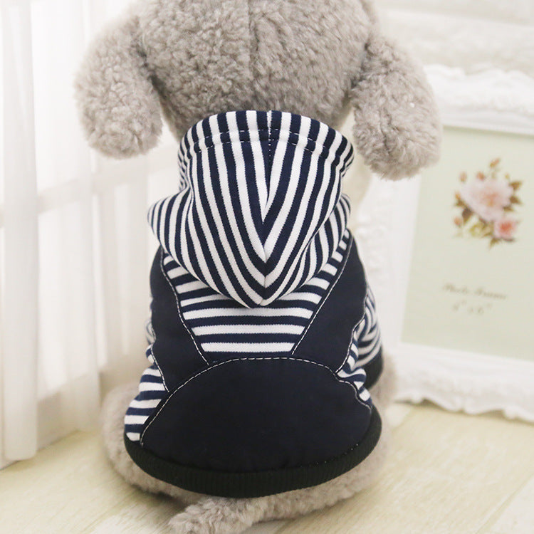 Personalized Dog Striped Cute Hoodie